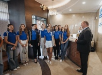 Финалистки конкурса «Мисс Беларусь» посетили офис страховой компании «Белнефтестрах»