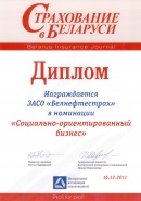 За социально-ориентированный бизнес (2011 год)